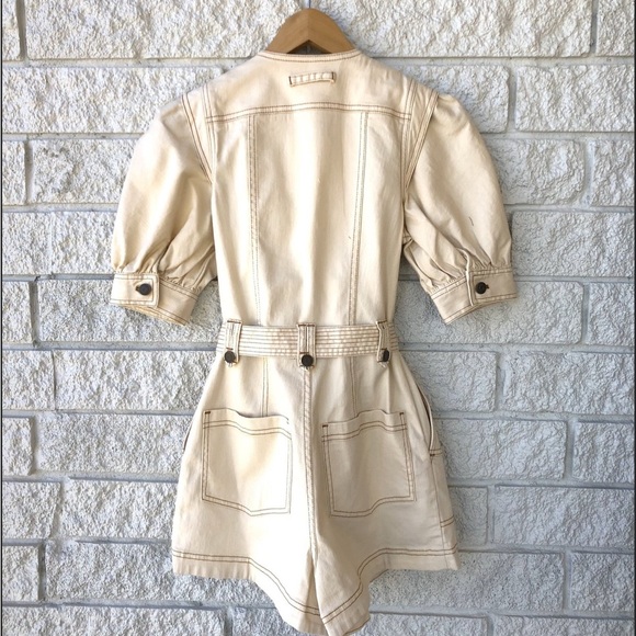 Ulla Johnson Carmine Playsuit Blanc - Size 6 - Picture 5 of 11